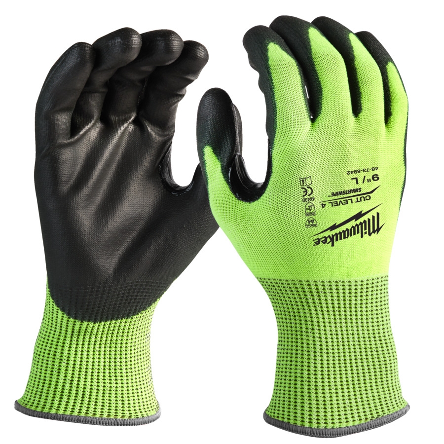 MILWAUKEE Größe 7 (S) Hi-Vis Schnittschutzhandschuhe Klasse 4/D MILWAUKEE Größe 7 (S) Hi-Vis Schnittschutzhandschuhe Klasse 4/D