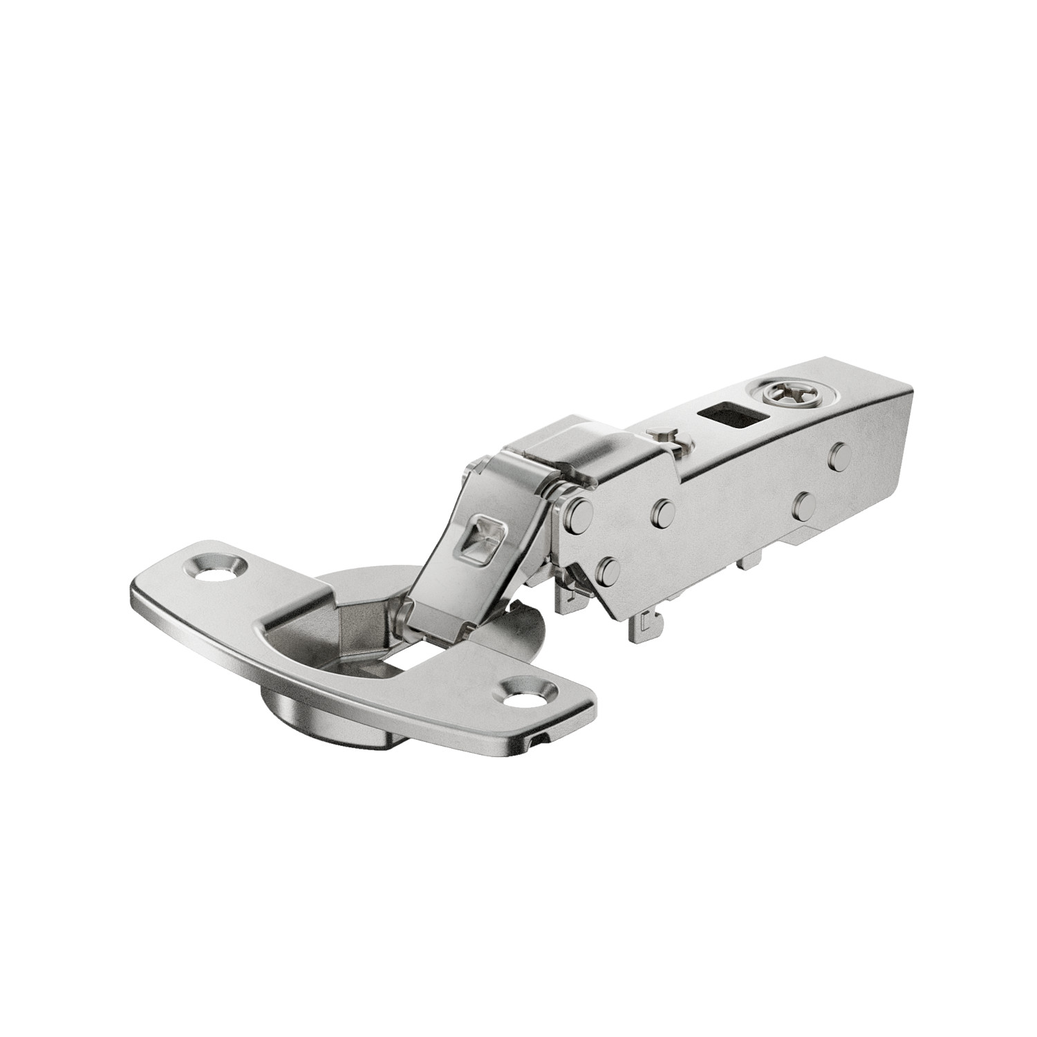 HETTICH Sensys Dünntürscharnier, Türdicke ab 10 mm, ohne integrierte Dämpfung (Sensys 8646), vernickelt, 9094370