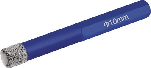 PROMAT Diamant-Fliesenbohrer PRO HEX D.10mm L.63,5mm 1-tlg.Sgmt-Anz.1