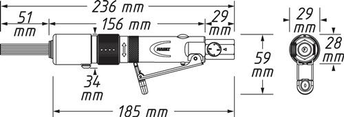 HAZET Nadelentroster 9035M-6 3000min-¹ 13x1,3mm HAZET