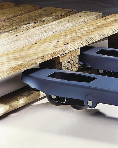 TECWERK Gabelhubwagen Gabel-L.800mm Trgf.2500kg STA taubenblau PUR/PA TECWERK