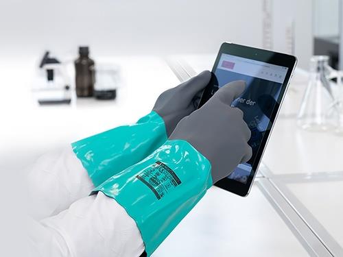Chemikalienhandschuhe LeiKaChem® 1342 EN 388, EN 407, EN 374 PSA-Kategorie III LEIPOLD