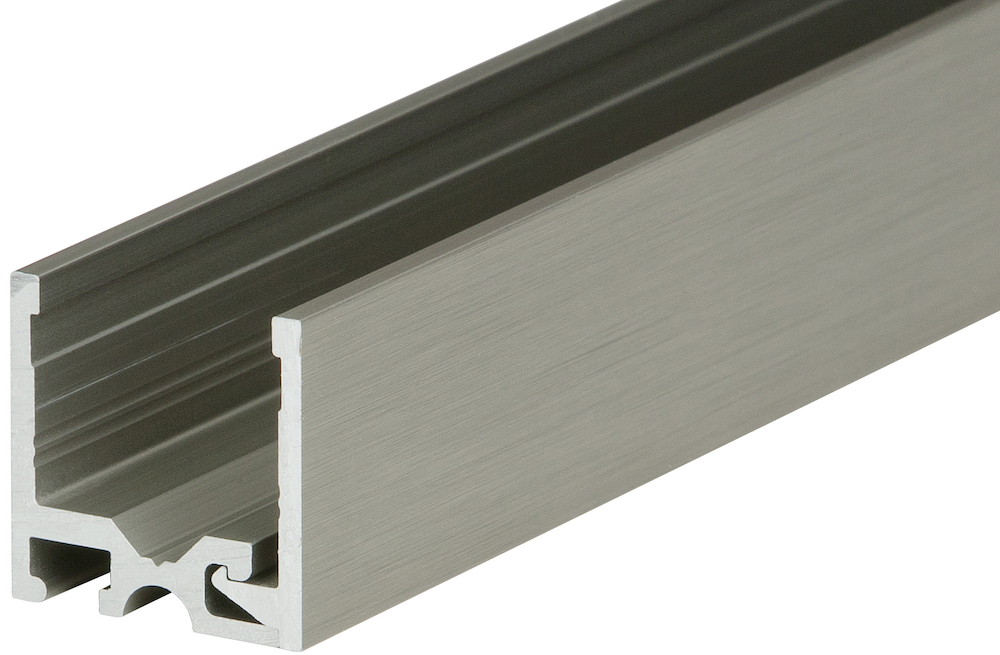 HERMAT Trennwand-Bodenclipprofil 6951/OD, ohne Dichtung, Aluminium