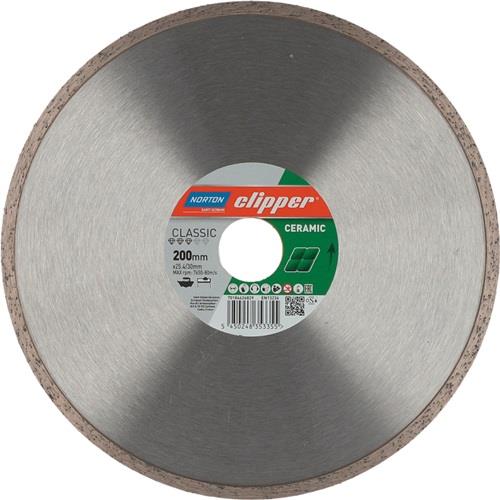 NORTON CLIPPER Diamanttrennscheibe Classic Ceramic D.200mm Bohr.30/25,4mm 1,7mm NORTON CLIPPER