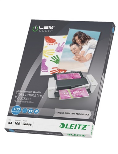 LEITZ Laminierfolie DIN A4 L303xB216mm Folienstärke 100 µm KT=100 St.LEITZ