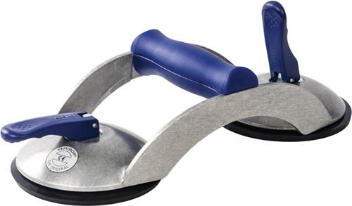 VERIBOR® Saugheber blue line Trgf.70kg Kopf-Ø 120mm 2 Köpfe Alu VERIBOR