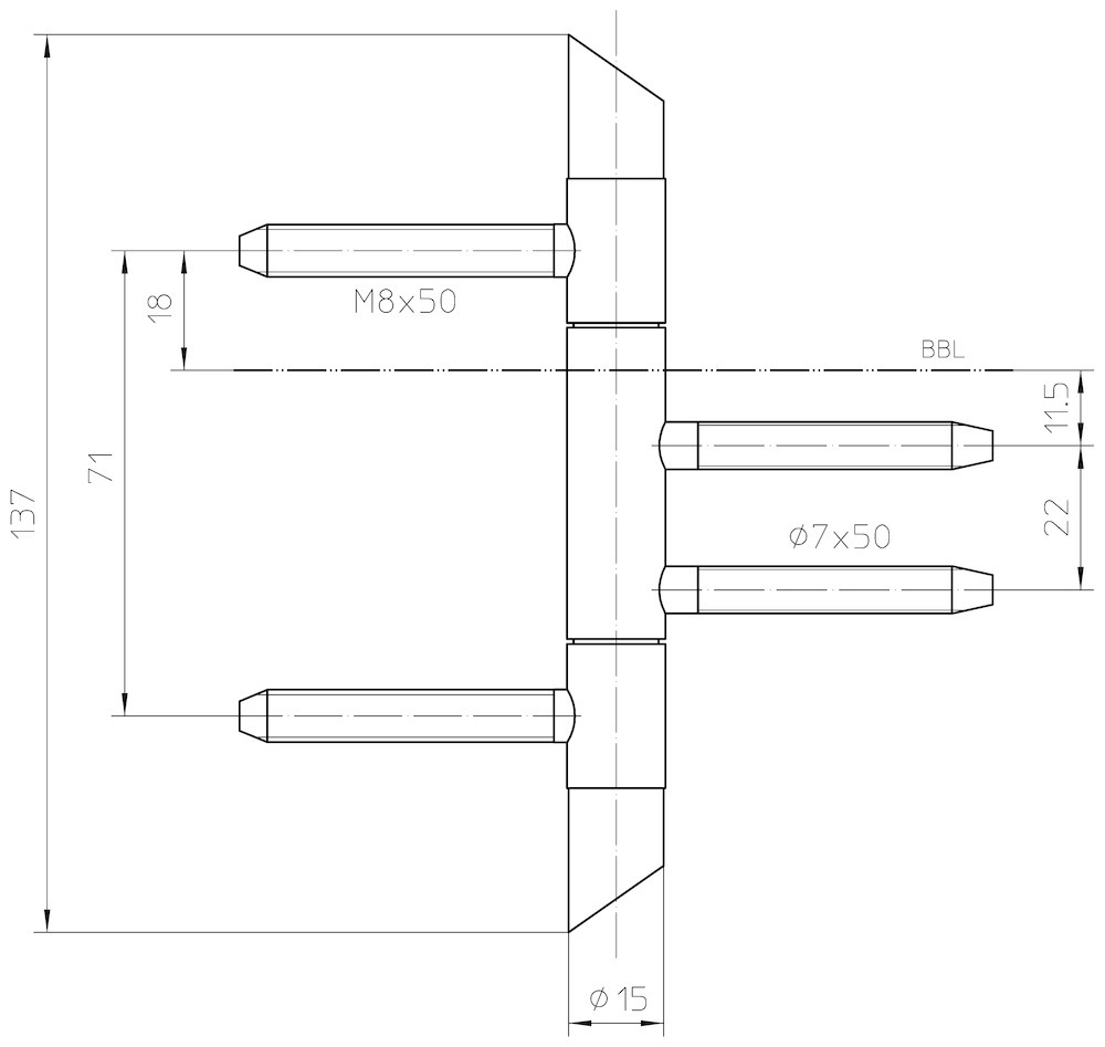 SIMONSWERK Einbohrband VARIANT® V 4426 WF CROSS SIMONSWERK Einbohrband VARIANT® V 4426 WF CROSS