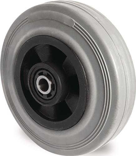 TECWERK Ersatzrad D.80mm Trgf.70kg VG grau Achs-D.8mm Nabenl.40mm TECWERK