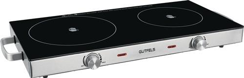 GUTFELS Glaskeramik Doppel‐Kochplatte COOK 4010 1800 W,1000 W ,stufenlos GUTFELS