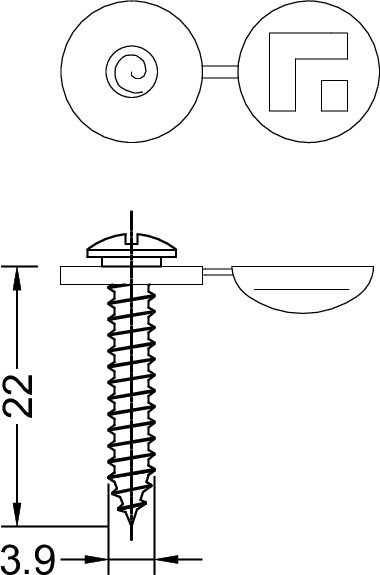 GUTMANN Kappenschraube, mit Kappe, Stahl