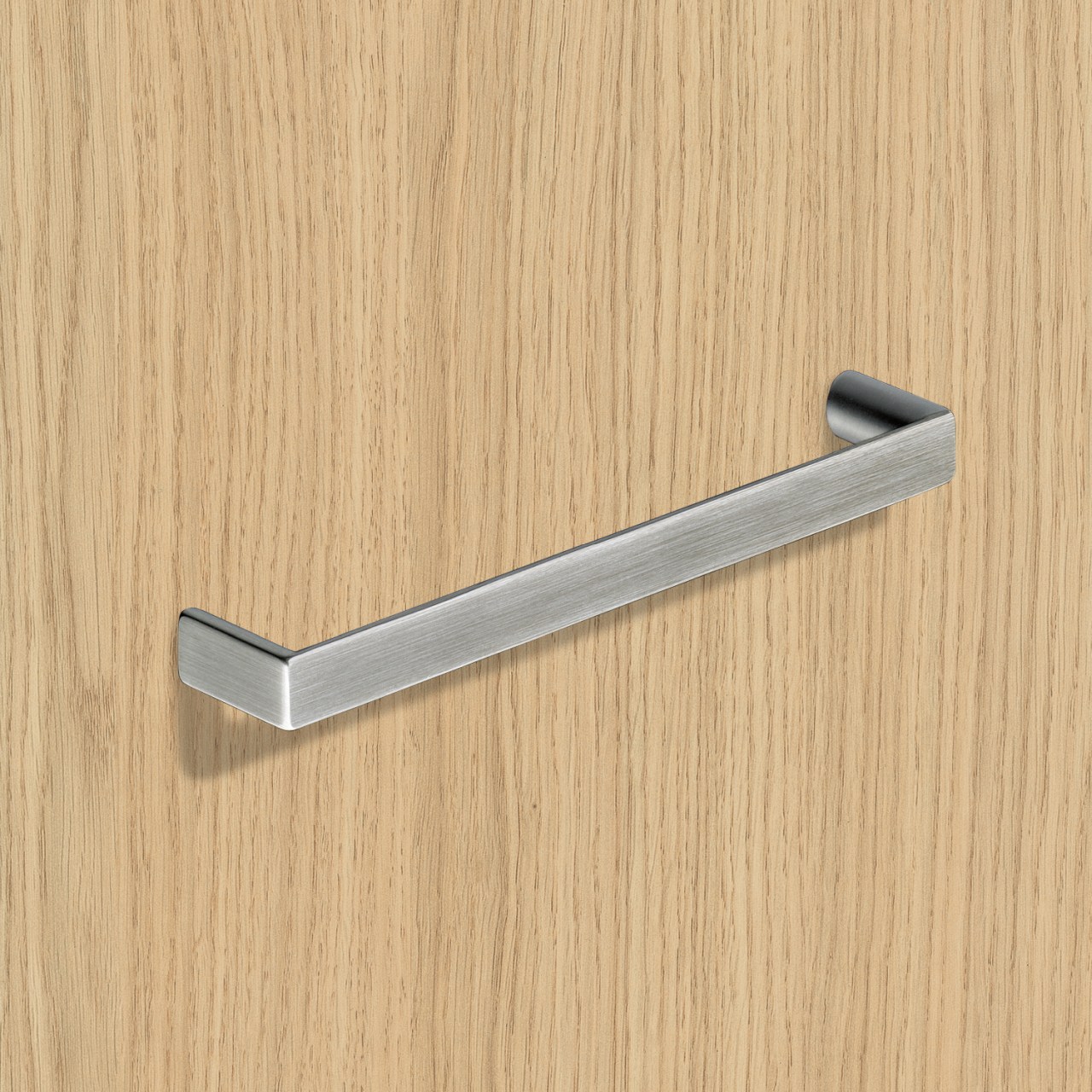 HETTICH Griff Baldone, •–• 128, L 136 mm, B 11 mm, H 26 mm, Edelstahl Optik gebürstet, 9995481 HETTICH Griff Baldone, •–• 128, L 136 mm, B 11 mm, H 26 mm, Edelstahl Optik gebürstet, 9995481