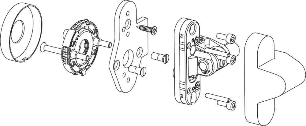 HEWI Adapterplatte 509520, Edelstahl