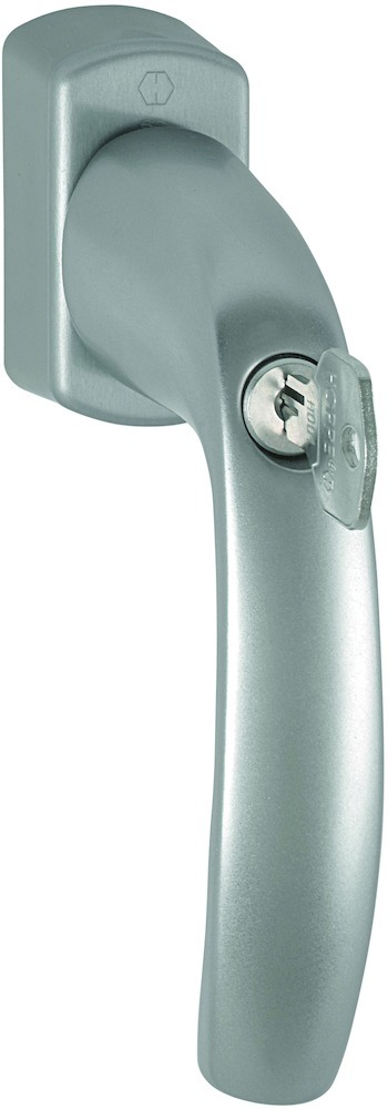 HOPPE® Fenstergriff absperrbar New York 0810S/US10 100NM, mit Schrauben, VarioFit, Aluminium, 10764223 HOPPE® Fenstergriff absperrbar New York 0810S/US10 100NM, mit Schrauben, VarioFit, Aluminium, 10764223