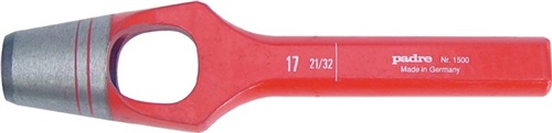 Nordwest Henkellocheisen Loch-D.14mm rot PAFFRATH