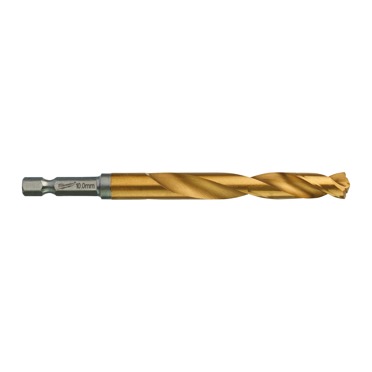 MILWAUKEE 10,0 x 120 mm SHOCKWAVE Metallbohrer HSS-G RED HEX Titan 1/4" 5er Pack