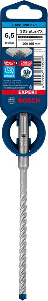BOSCH EXPERT SDS plus-7X Hammerbohrer, 6,5 x 100 x 165 mm. Für Bohrhämmer BOSCH EXPERT SDS plus-7X Hammerbohrer, 6,5 x 100 x 165 mm. Für Bohrhämmer