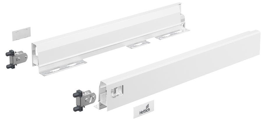 HETTICH Set Zarge ArciTech, 78 mm / 500 mm, weiß, links und rechts, 9234470