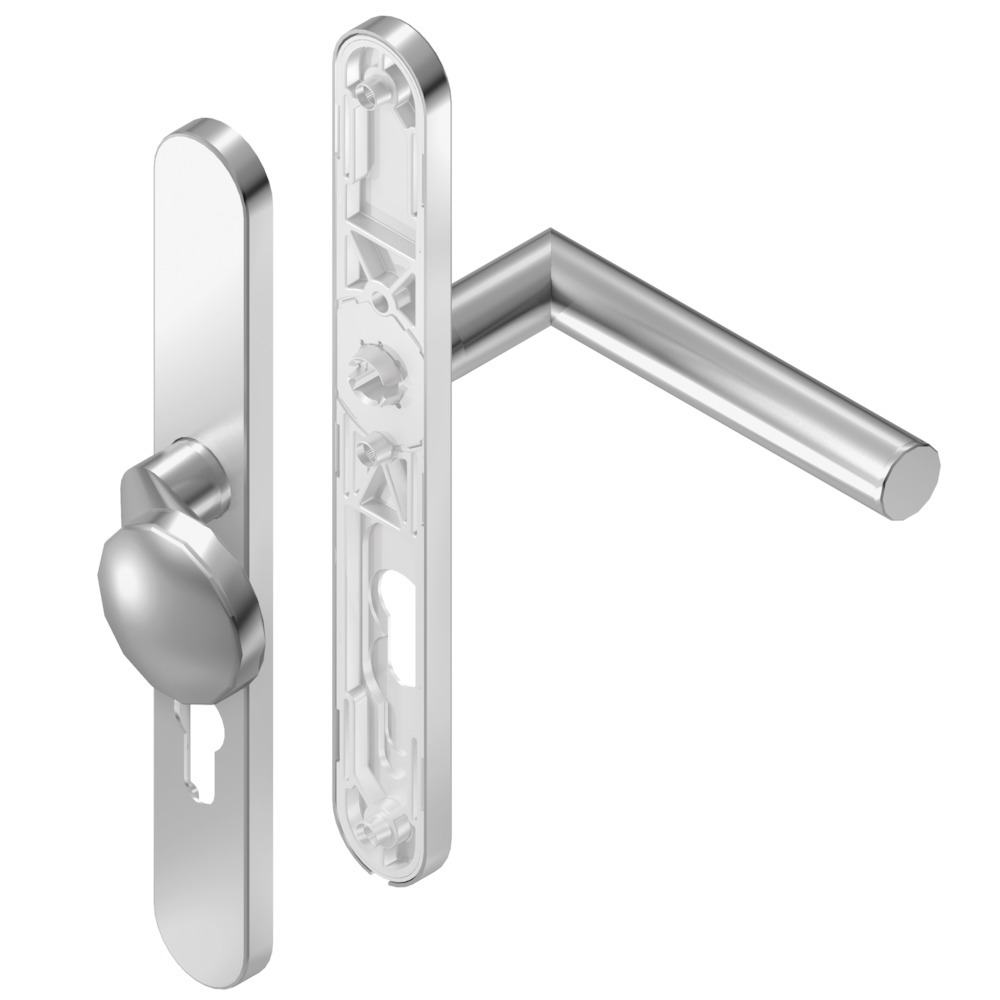 BKS FH Wechselgarnitur mit Langschild BELCANTO B-72340, oval, Edelstahl matt
