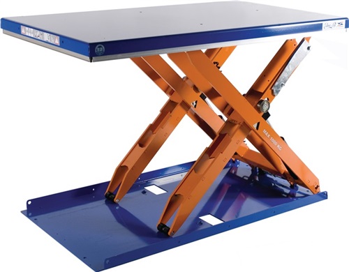 EDMOLIFT Flachform-Hubtisch geschl.Plattform Trgf.600kg Hub 80-1050mm Tisch-L1500xB900mm