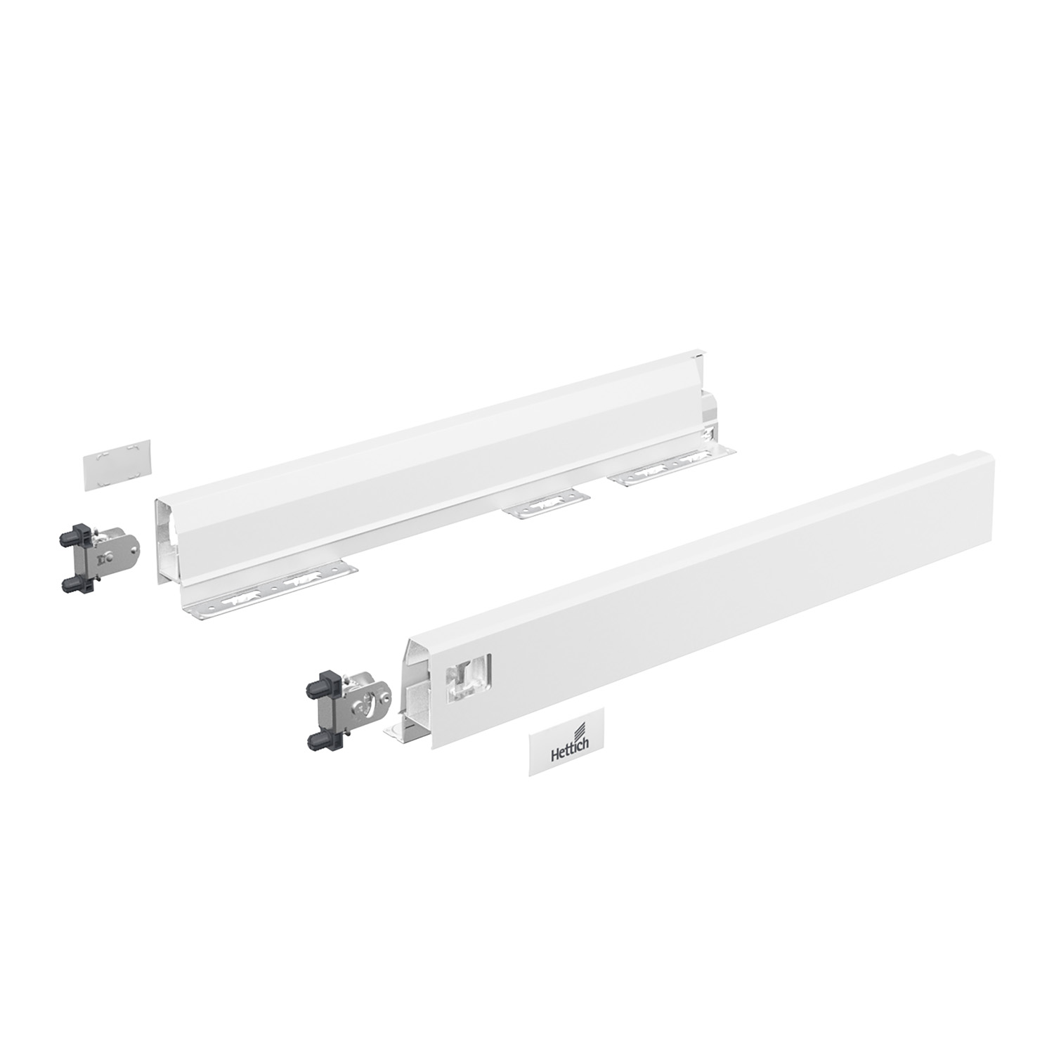 HETTICH Set Zarge ArciTech, 78 mm / 500 mm, weiß, links und rechts, 9234470