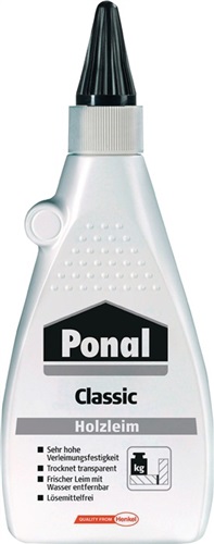 PONAL Holzleim Classic 550g EN 204: D1,D2 Flasche PONAL