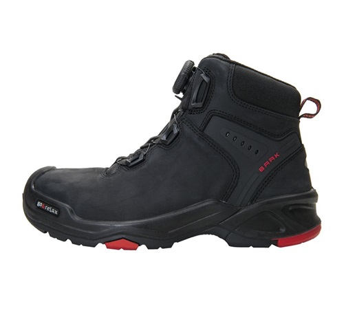 BAAK Sicherheitsstiefel Braxton schwarz/rot Leder S3 SRC HRO EN20345