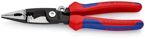 KNIPEX Elektroinstallationszange L.200mm pol.Mehrkomp.-Hülle m.Öffnungsf.KNIPEX