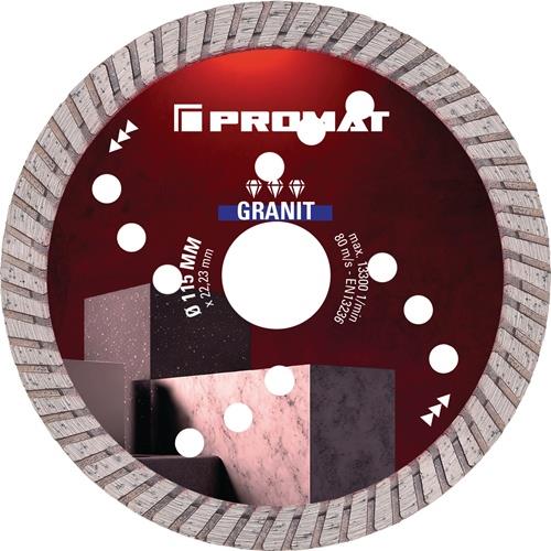 PROMAT Diamanttrennscheibe GRANIT PRO D.350mm Bohr.25,4mm Seg.-H.10mm