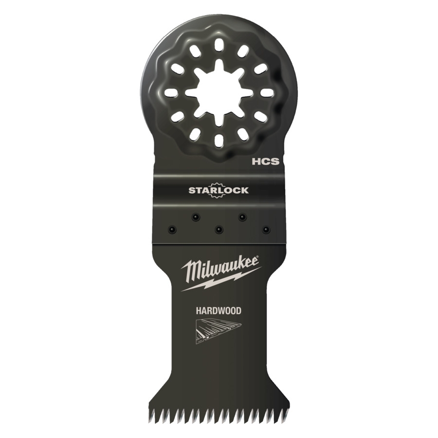 MILWAUKEE 35 x 42 mm mit Japanverzahnung Multitool Starlock Bi-Metall Tauchsägeblatt für Schnitte in Holz