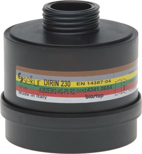 EKASTU Mehrbereichskombifilter DIRIN 230 EN 14387 A2 B2 E2 K2 Hg-P3 EKASTU