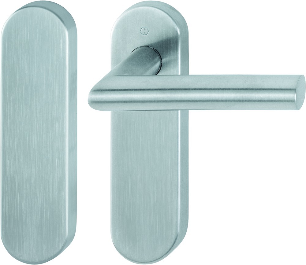 HOPPE® FH Standflügelgarnitur mit Kurzschild Amsterdam FS-E1400/353KH, Edelstahl, 11661951