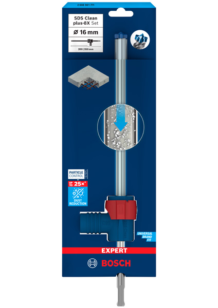 BOSCH EXPERT SDS Clean plus-8X Hammerbohrer-Set 16 x 200 x 350 mm