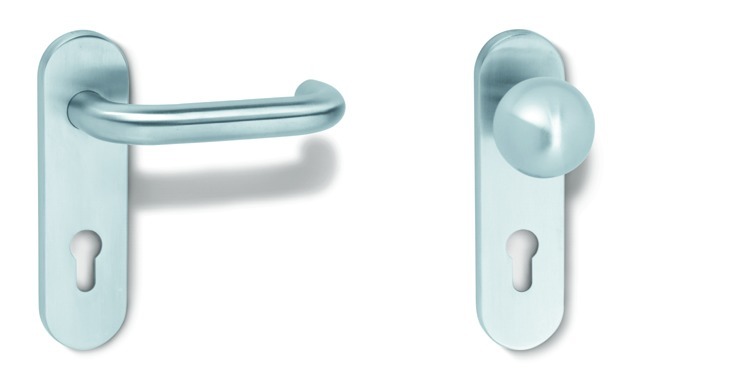 HEWI Wechselgarnitur mit Kurzschild 111XAH03.119, VK 8 mm, Edelstahl, 111XAH03.119