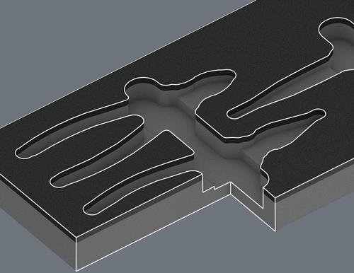WERA Schaumstoffeinlage 9784 3-teilig KNIPEX Zangen Set VDE 1 WERA