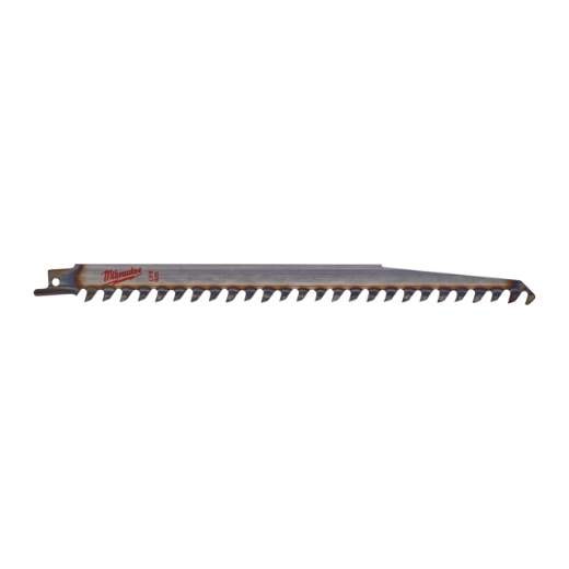 MILWAUKEE 240 x 8,5 mm (3 TPI), unlackiert Säbelsägeblatt Holz - ideal für schnelle Baumschnitte