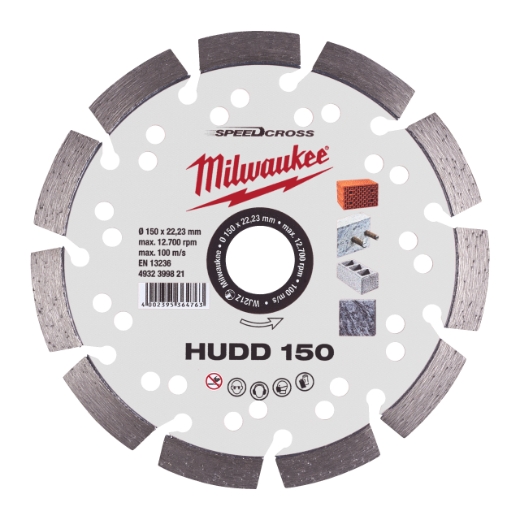 MILWAUKEE für harte Materialien Speedcross Diamanttrennscheibe HUDD 150 mm