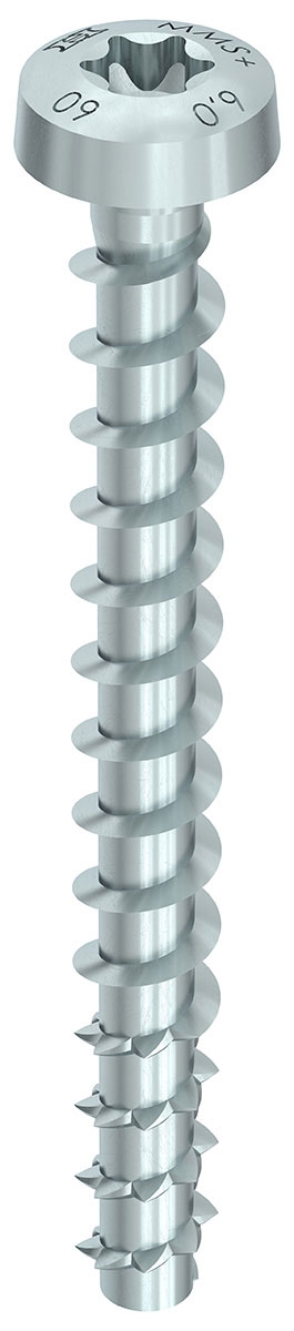 HECO MULTI-MONTI-plus P 6,0 x 35, Panhead, Rundkopf, T-Drive, verzinkt blau, A2K