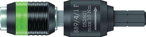 WERA Bithalter 889/4/1 F Rapidaptor 1/4 Zoll C 6,3+E 6,3 Freilauf L.64mm WERA