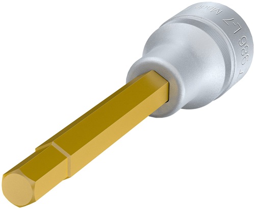 HAZET Steckschlüsseleinsatz 986L-7 1/2 Zoll Innen-6-kant SW 7mm L.100mm HAZET HAZET Steckschlüsseleinsatz 986L-7 1/2 Zoll Innen-6-kant SW 7mm L.100mm HAZET