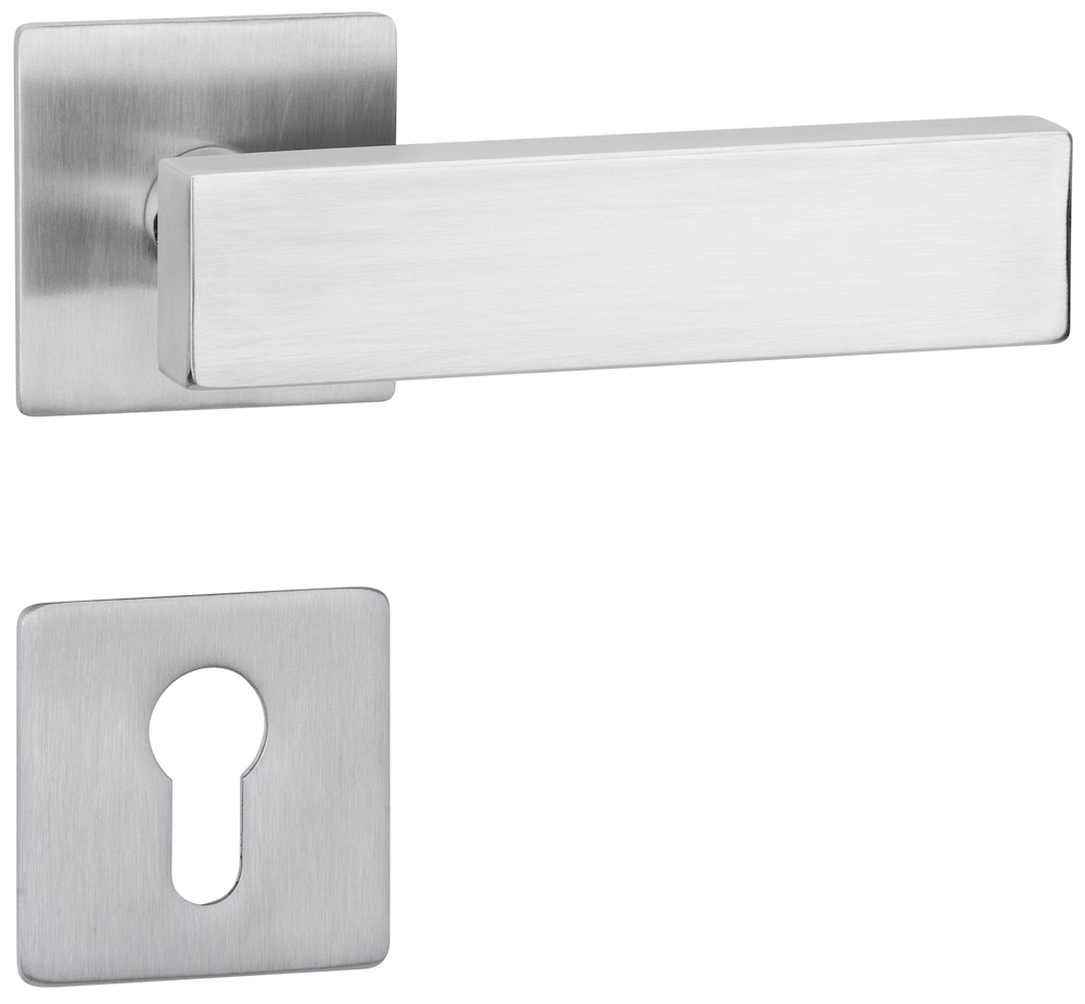 HERMAT Wechselgarnitur mit Rosetten DIRECT 1616.K/2611.FL/3127/K, Edelstahl