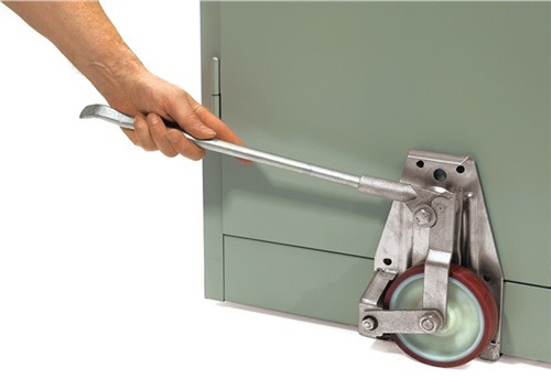 FETRA Hubroller Tragfähigkeit/Paar 1000kg Polyurethan-Bereifung gelb verz.