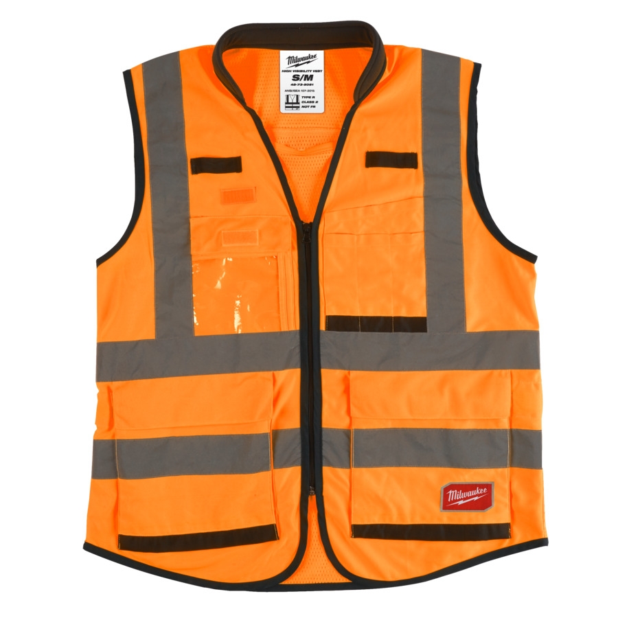 MILWAUKEE Größe S/M Premium Warnschutzweste orange