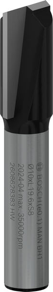 BOSCH Nutfräser Standard for Wood, 8 mm, D1 10 mm, L 20 mm, G 51 mm