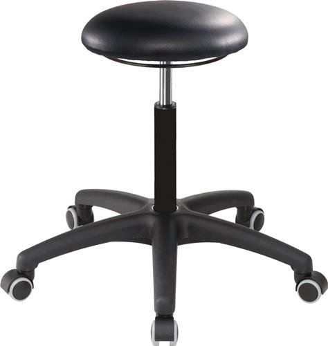MEY Drehhocker A1S-TR-KL Rl.Kunstleder schwarz Sitz-H.470-600mm MEY