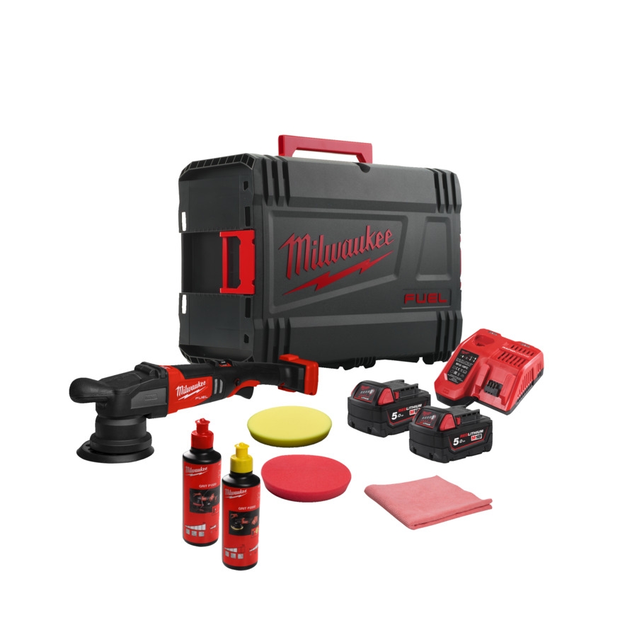MILWAUKEE FUEL™ Akku-Exzenter Polierer M18FROP15-502X KIT