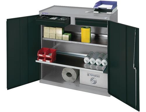 STUMPF Werkzeug-/Beistellschrank H1000xB1000xT500mm 1Schubl.2BD grau/blau STUMPF