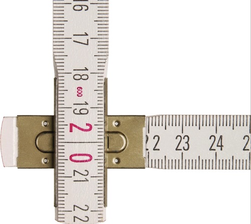 STABILA Gliedermaßstab 1607 L.2m B.1,70cm mm/cm EG III Buchenholz weiß STABILA