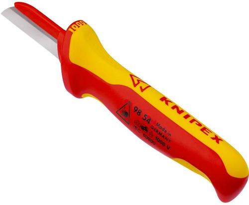 KNIPEX Kabelmesser L.190mm Klingen-L.50mm Klingenrücken m.Ku.-Überzug VDE68g Mehrkompgr KNIPEX Kabelmesser L.190mm Klingen-L.50mm Klingenrücken m.Ku.-Überzug VDE68g Mehrkompgr