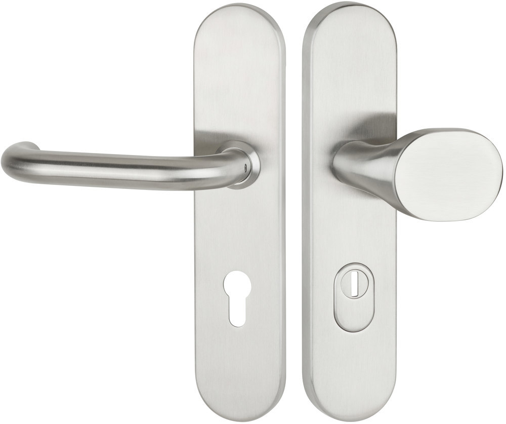 HERMAT Schutz-Drückergarnitur BASIC 01 1801/2091.KS, ES 1, Edelstahl