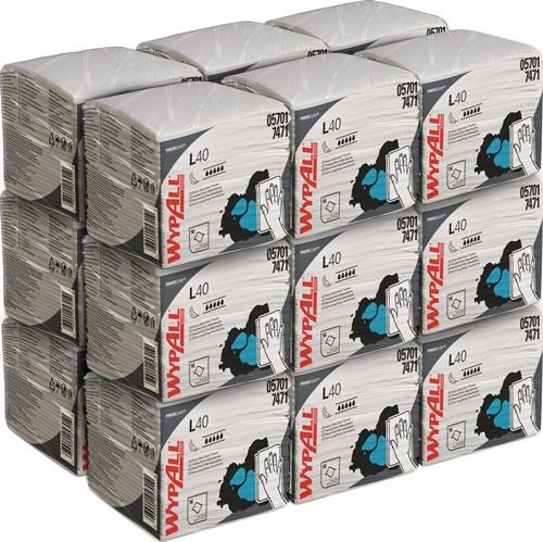 WYPALL Wischtuch WYPALL L 40 7471 L.ca.305 mmxB.ca.318mm weiß 1008 Tü./KT